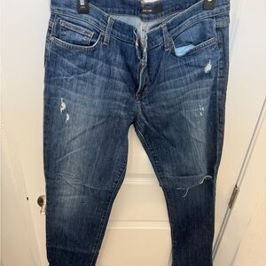 Joe's Jeans Relaxed Fit Distressed Blue Denim